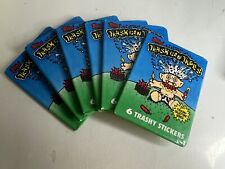 Vintage Trashcan Trolls Series 1 Trading Card LOT OF 6 SEALED PACKS Topps 1992 picture