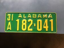 alabama license plate 1931 picture