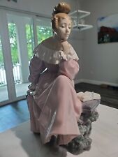 Large Lladro 4978 Victorian Lady in The Garden Porcelain Figurine  picture