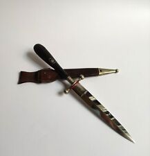 ONE OF A KIND ANTIQUE VICTORIAN MEMENTO MORI MASONIC OCCULT RITUAL KNIFE DAGGER picture
