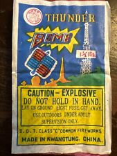 Thnder Bomb firecracker label picture