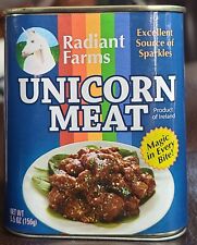 SOLD OUT Radiant Farms Unicorn Meat Think Geek Tin FREE US SHIPPING picture