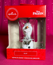 Hallmark Red Box Disney Frozen Ornament~Olaf Holding Glistening Star~NRFB picture