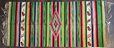 Large Antique 1930s Mexican Native American Indian Blanket Rug Tapestry, 78 x 37 picture