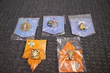 Charming Tails Lapel Pins Lot Fitz Floyd 5 Count Leaf Acorn Retired Lot of 5 picture