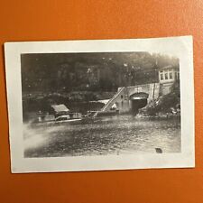 VINTAGE PHOTO Little Falls, New York, Erie Canal Lock 1921 Original Snapshot picture