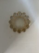 Vintage Retro Boopie Bubble Clear Art Glass Amber Tint Ashtray Anchor Hocking picture