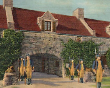Vintage Linen Postcard Entrance Place De Armes Fort Ticonderoga New York NY picture