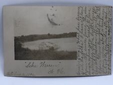 Postcard Alstead New Hampshire Lake Warren Real Photo RPPC Posted 1906 picture