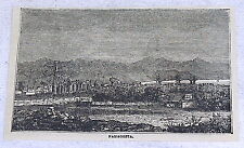 1878 small magazine engraving ~ FAMAGOSTA, Cyprus ~  scene from a distance  picture