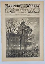 Harpers Weekly 12/23/1876 Burning of The Brooklyn Theatre / Grant's Last Message picture