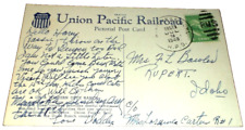 1948 UNION PACIFIC WESTERN DUDE RANCH USED COMPANY POST CARD  picture