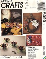 1990's McCall's Halloween Decorations Pattern 5020 UNCUT picture