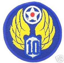 10TH AIR FORCE USAF AUTHENTIC COLOR SHOULDER PATCH   picture