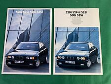 1989 BMW 520i 525i 530i 535i German Language Sales Brochure & Colors Brochure picture