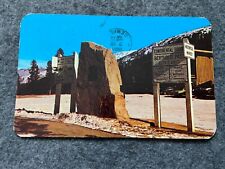 Markers at the summit of Berthoud Pass, in Colorado Vintage 1954 Postcard picture