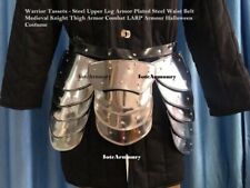 Medieval Warrior Tassets Belt Steel Armor Plated Waist Belt Medieval Knight Thig picture