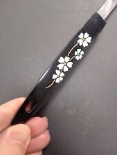 Vintage Spatula Black Daisy Flower Floral Flipper Turner Stainless Steel USA picture