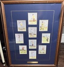 VINTAGE WILLS CIGARETTE CARDS 1930 FAMOUS GOLFERS-10 IN ORIGINAL FRAME  picture