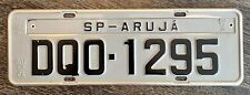 Vintage Brazil São Paulo Aruja License Plate DQO-1295 picture