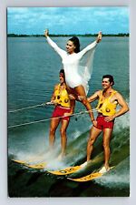Cypress Gardens FL-Florida, Adagio on Skis, Ski Show, Vintage Postcard picture