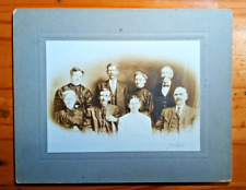 113 year old christmas cabinet card photo, NAMES ON THE BACK picture