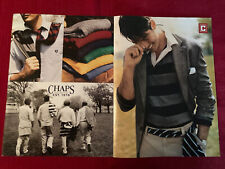 Chaps Men’s Fashion Designer Clothing 2-page 2005 Print Ad - great to Frame picture