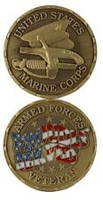 U.S. Marine Corps Veteran / Proudly Served - USMC Challenge Coin picture