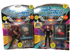Vtg Star Trek Figures Lot of 2 Gear Card Numbered 1993 New in Package picture