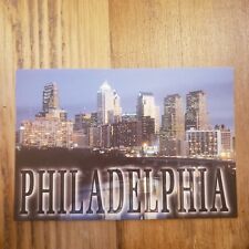 Schuylkill River Downtown River Skyline Night Philadelphia Pennsylvania Postcard picture