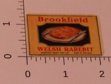 Vintage Brookfield Welsh Rarebit Cheese label picture