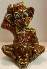 Vintage C. Miller Regal Ceramic Monkey Bank 12