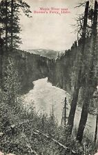 Postcard Bonner's Ferry, Idaho: Aerial View Moyie River, Postmarked 1919, DB picture