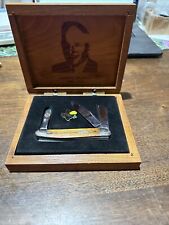 1992 Case XX B’D 347 SS Texas Stockman Knife Gift Set W/Yellow rose Pin NEW picture
