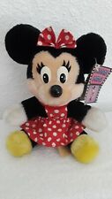 Vintage Sitting Dressed MINNIE MOUSE DISNEYLAND DISNEY WORLD PLUSH with TAGS picture
