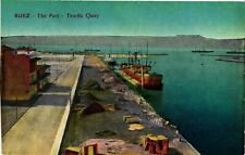 Vintage Postcard- Suez - The Port - Tewfik Quay picture
