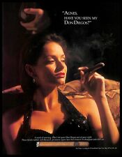 1997 Don Diego Cigars PRINT AD Elegant Woman Smoking Tobacco picture