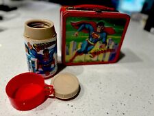 VTG SUPERMAN LUNCHBOX THERMOS 1978 Aladdin Industries DC Comics Metal Lunch Box picture