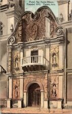 Vintage postcard - Portal, San Xavier Misson. Founded 1692, Tucson, Ariz picture