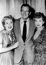 John Wayne poses with Vivian Vance & Lucille Ball 12x18 inch Poster picture