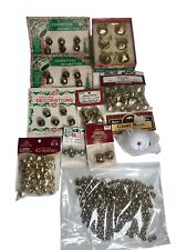 Vintage Jingle Bells Christmas Crafts Silver & Gold Mixed Sizes Lot Of 325+ picture