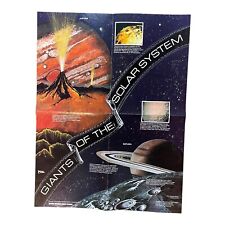 Vintage 1981 Outer Space Planets Universe Poster UC Berkeley Giants Solar System picture