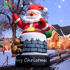 33Ft Tall Huge Christmas Inflatable Santa Claus Outdoor Holiday  Lawn Yard Decor picture