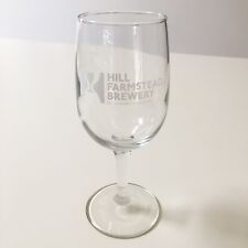 Hill Farmstead Brewery white tasting glass w/website original  picture