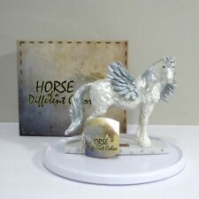 20615 ANGEL #412 of 10k Resin Clydesdale Horse of a Different Color Figurine, WG picture