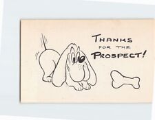 Postcard Dog & Bone Art Print Thanks for the Prospect picture
