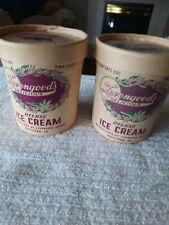 TWO one pint ice cream containers LEVENGOOD'S ICE CREAM Pottstown, PA from 1940s picture