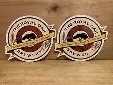 (2) The Royal Oak Brewery Stickers - Royal Oak, Michigan - 4 Inch picture