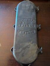 RARE S MFG CO 3 SECTION CAST IRON  FLOP GRIDDLE PAT JAN 25 1881 NY  picture