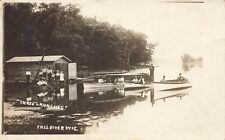 Fall River Three Launches 1912 Wisconsin  RPPC Postcard LP47 picture